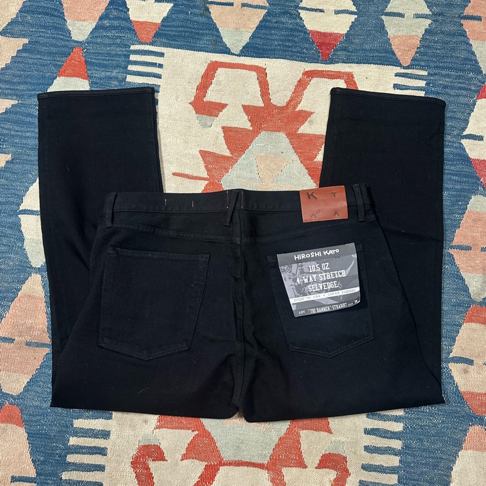 NWT Black - HIROSHI KATO
The Hammer Straight- Night 10.5oz Selvedge 38/28 - Picture 6 of 10